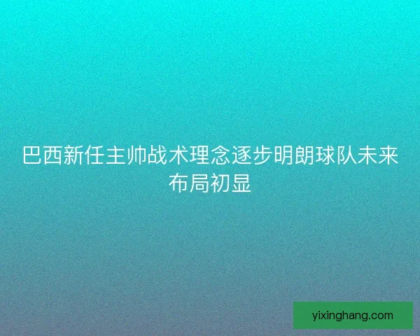 巴西新任主帅战术理念逐步明朗球队未来布局初显
